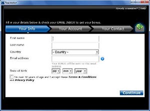 2.2 Complete the user registration form