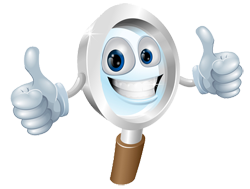 Review Mascot thumbs up
