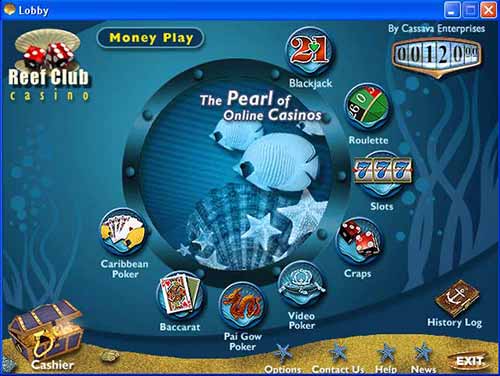Reef Club Casino lobby